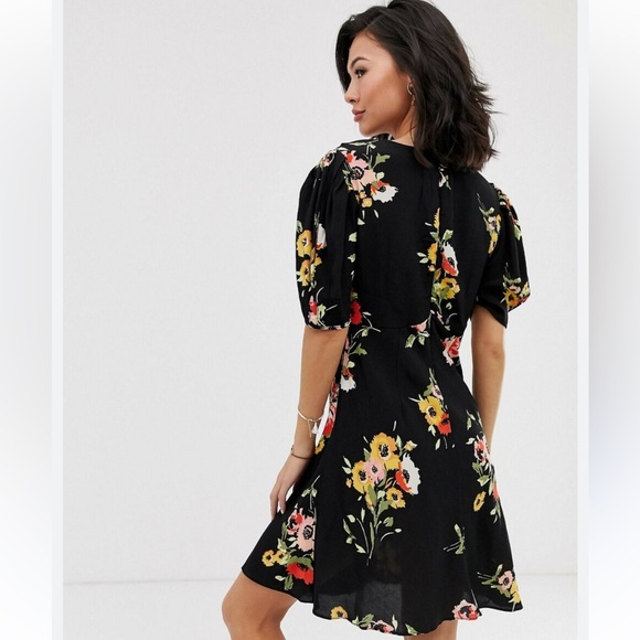 Free People Floral Black Dress - Picture 2 of 12